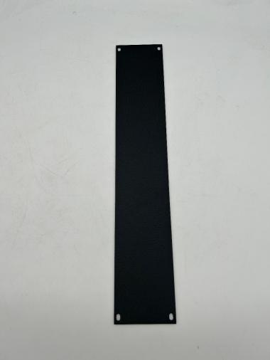 2HE blind vlak zwart structuur 