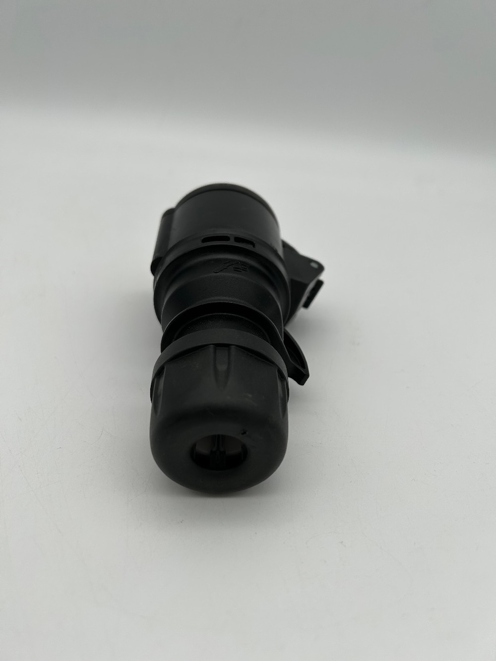 Krachtstekker 4 polen zwart zwart  